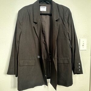 Old Navy Women's Black Oversized Blazer